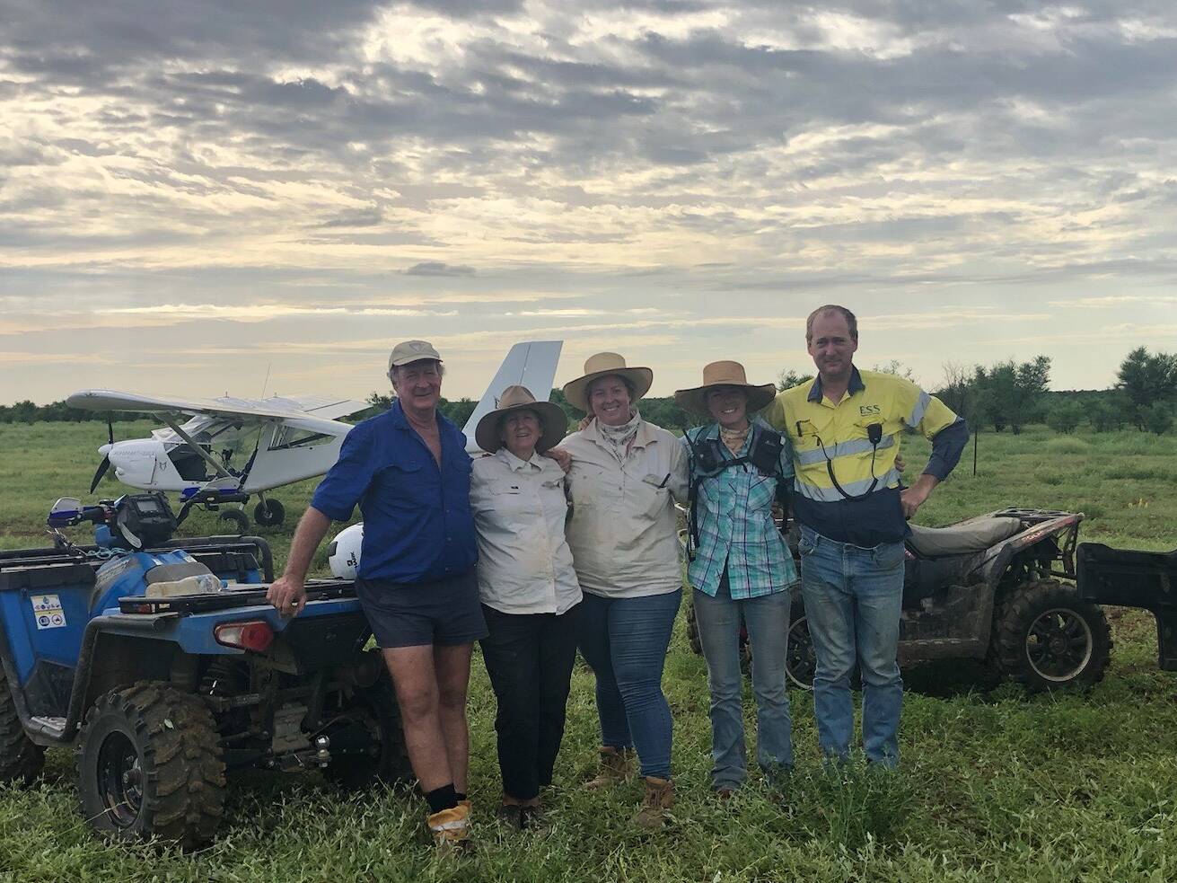 Harrington family at Olga Downs